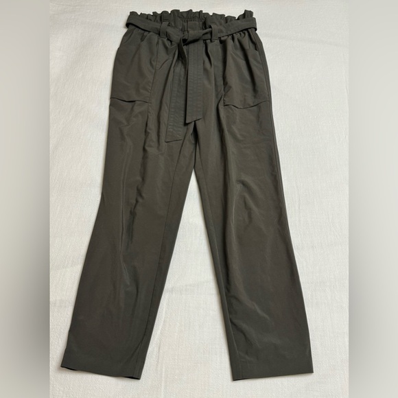 Athleta Skyline Ankle Pants Size 2 Olive Green Featherweight Stretch Lounge - Picture 13 of 13